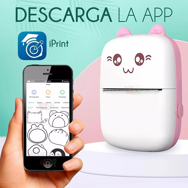 Mini Impresora térmica Portátil