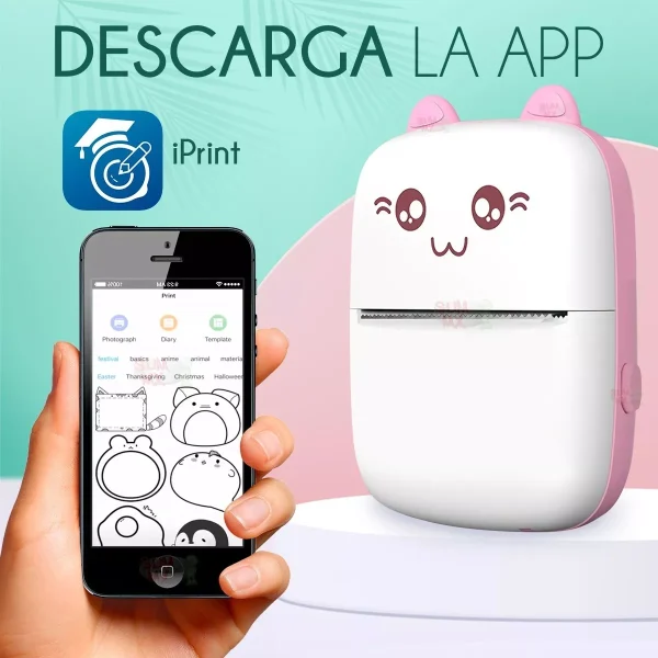 Mini Impresora térmica Portátil