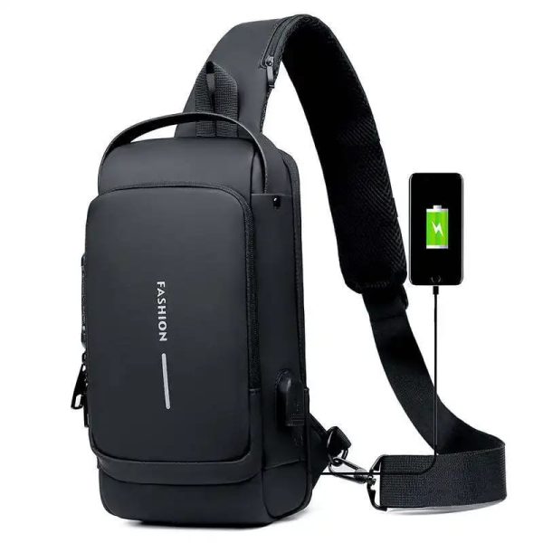 Mochila Antirrobo Multifuncional Impermeable Con Clave y Cargador