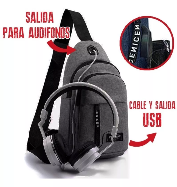 Morral Bolso De Hombro Pechera Multifunción