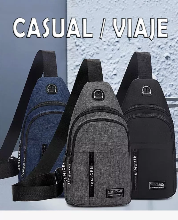 Morral Bolso De Hombro Pechera Multifunción