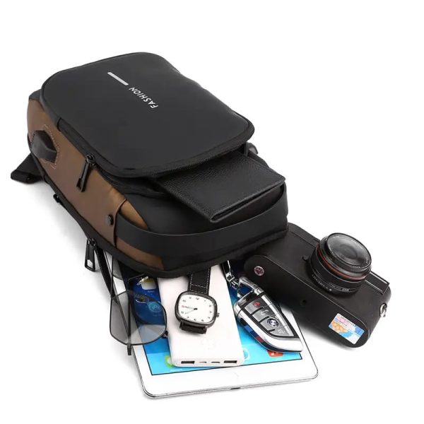 Mochila Antirrobo Multifuncional Impermeable Con Clave y Cargador