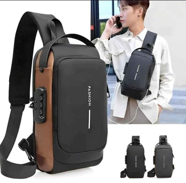 Mochila Antirrobo Multifuncional Impermeable Con Clave y Cargador