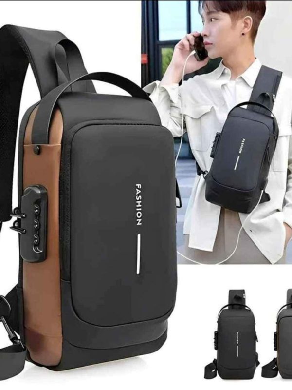 Mochila Antirrobo Multifuncional Impermeable Con Clave y Cargador