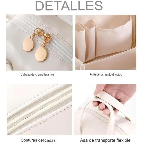 Neceser de Maquillaje de Cuero para Mujer