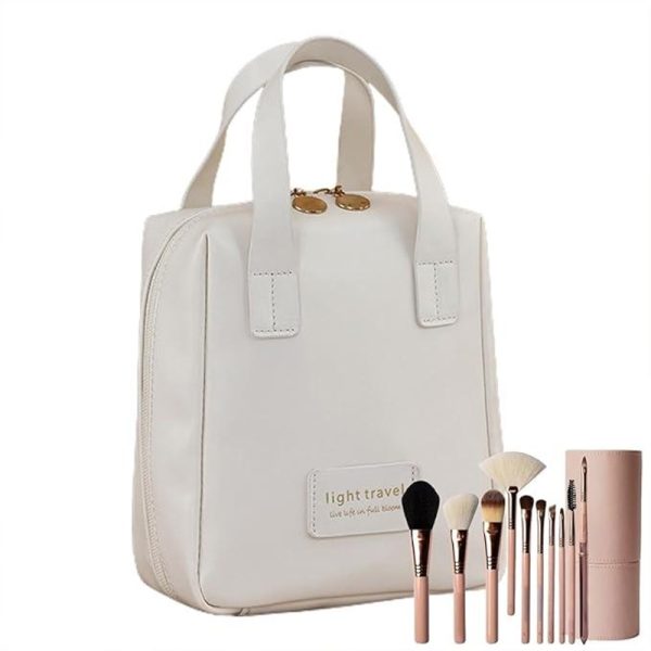 Neceser de Maquillaje de Cuero para Mujer