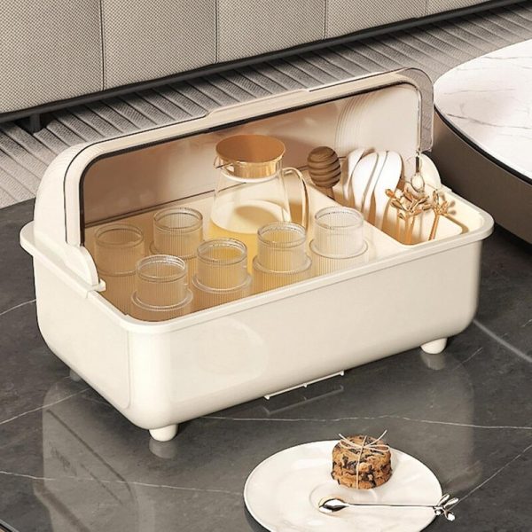 Organizador y Escurridor de Platos con Tapa