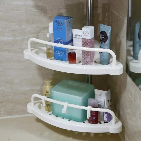 Organizador Estante Esquinero de Baño de 4 Niveles