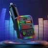 Cargador Carga Rapida Triple USB con Musica Bluetooth y Radio FM para Carro