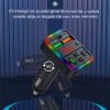 Cargador Carga Rapida Triple USB con Musica Bluetooth y Radio FM para Carro