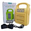 Parlante Bluetooth con Panel Solar Y Linterna GTS-1763 3 en 1