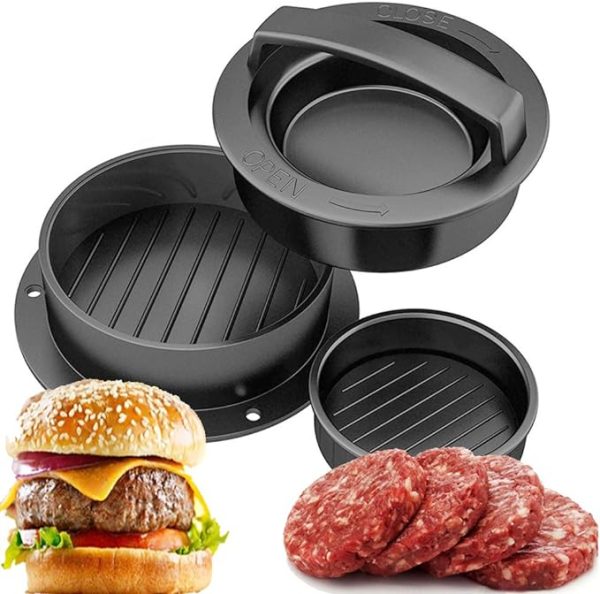 Prensa redonda de plástico para hamburguesas