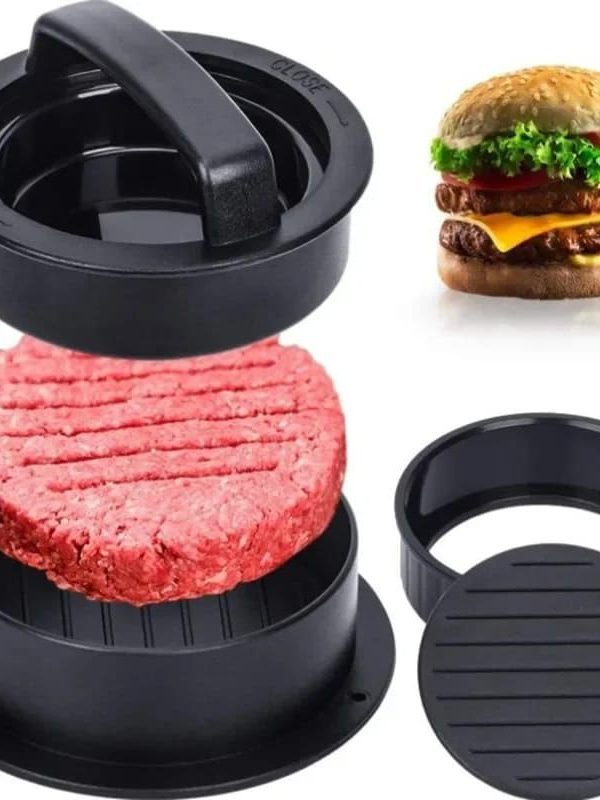 Prensa redonda de plástico para hamburguesas