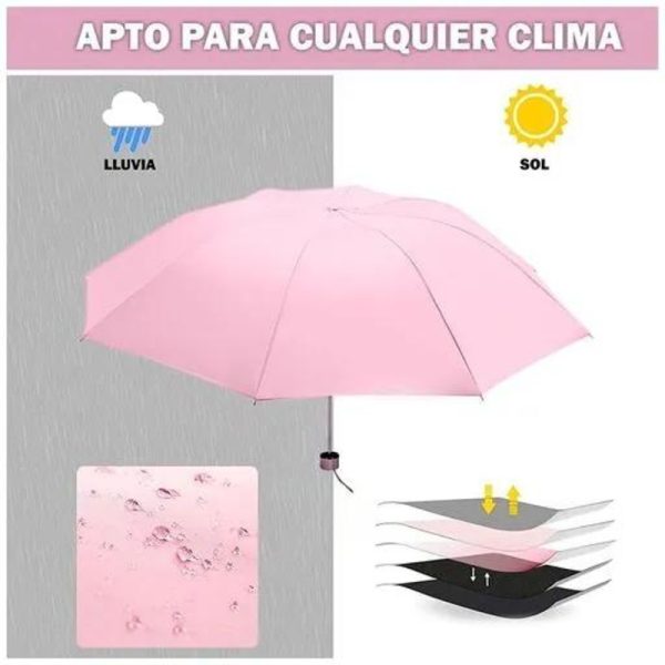 Protector de Sol Paraguas Portátil Plegable