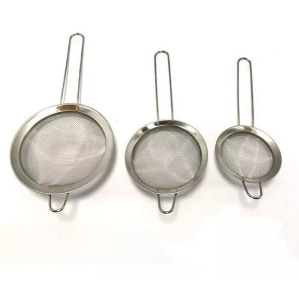Set-de-3-coladores-de-acero-1.jpeg Set de 3 Coladores de Acero Inoxidable de Malla Fina