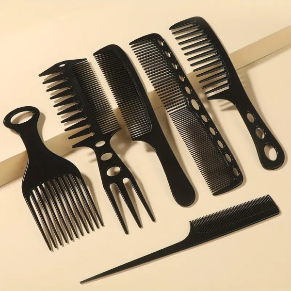 Set de 6 Peines Ahuecados