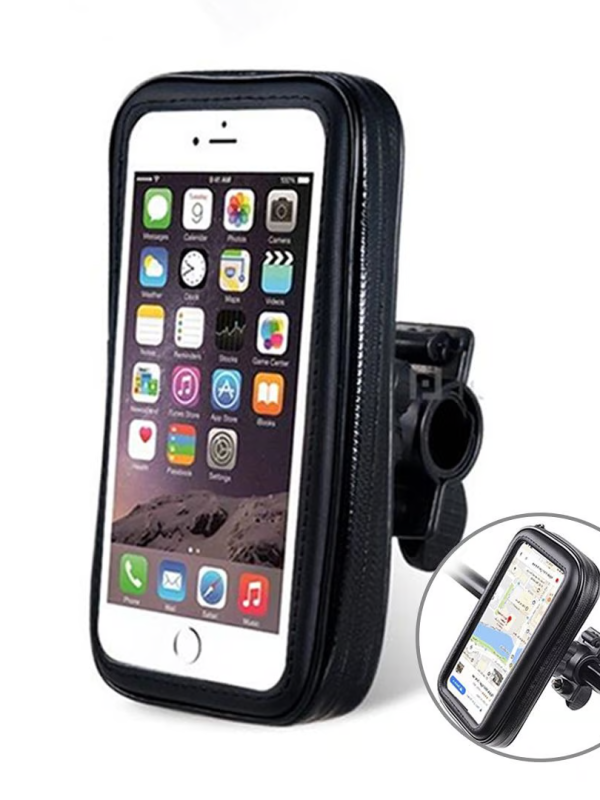 Soporte Funda Porta Celular Impermeable Moto Bici