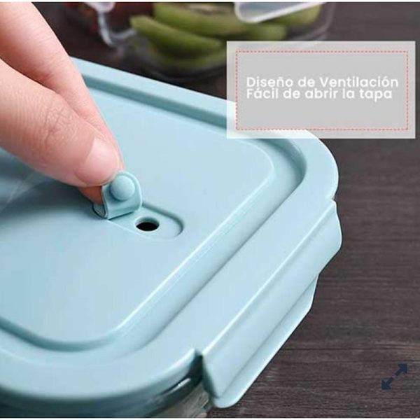 Taper Pirex de Vidrio con Tapa de Ventilacion