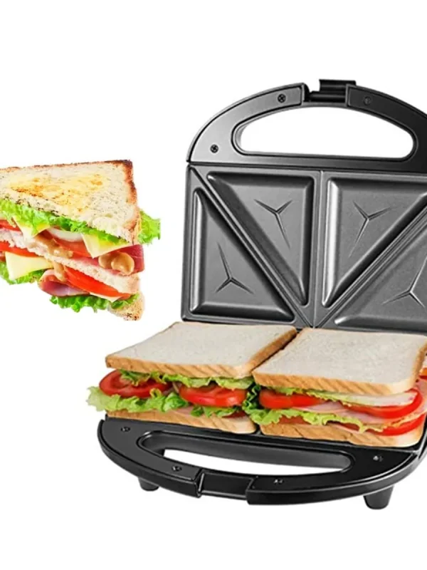 Tostadora Sandwichera Multifuncional Electrica de Dos Compartimientos