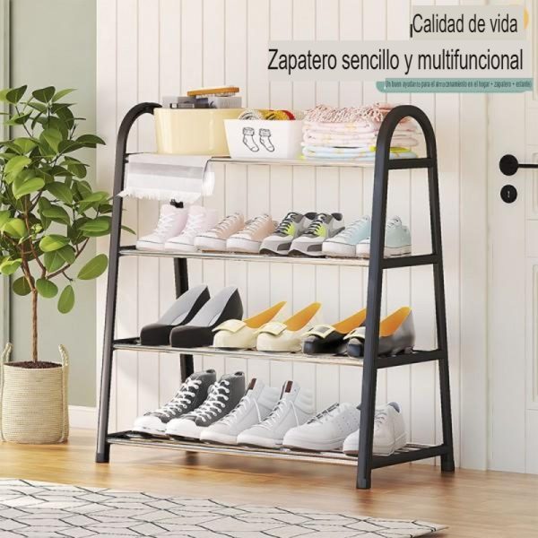 Zapatero Tipo A de cuatro niveles(Metal+Plástico)