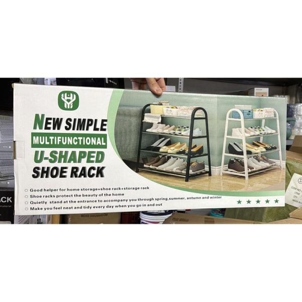 Zapatero Tipo A de cuatro niveles(Metal+Plástico)