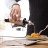 Dispensador de Liquidos de Cocina de Vidrio y Acero Inoxidable y con Pico