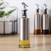 Dispensador de Liquidos de Cocina de Vidrio y Acero Inoxidable y con Pico