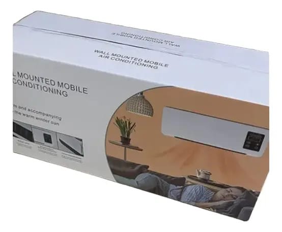 Aire Acondicionado/Calefactor Portátil de Pared 2 en 1 con Control Remoto