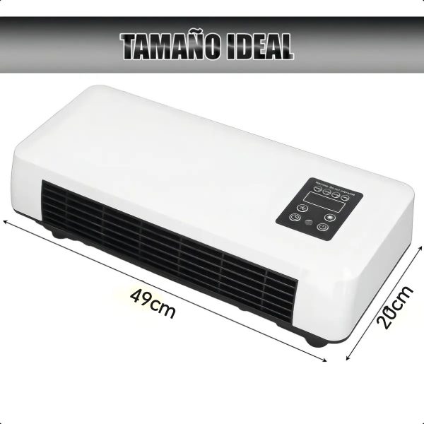 Aire Acondicionado/Calefactor Portátil de Pared 2 en 1 con Control Remoto