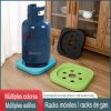 Soporte Base con Ruedas Multifuncional para Bidon de Gas