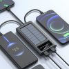 Banco de Energía Solar - POWER BANK con Linterna y 4 Conectores