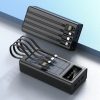 Banco de Energía Solar - POWER BANK con Linterna y 4 Conectores