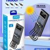 Banco de Energía Solar - POWER BANK con Linterna y 4 Conectores