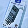 Banco de Energía Solar - POWER BANK con Linterna y 4 Conectores
