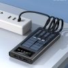 Banco de Energía Solar - POWER BANK con Linterna y 4 Conectores
