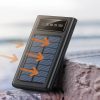 Banco de Energía Solar - POWER BANK con Linterna y 4 Conectores