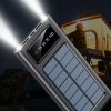 Banco de Energía Solar - POWER BANK con Linterna y 4 Conectores