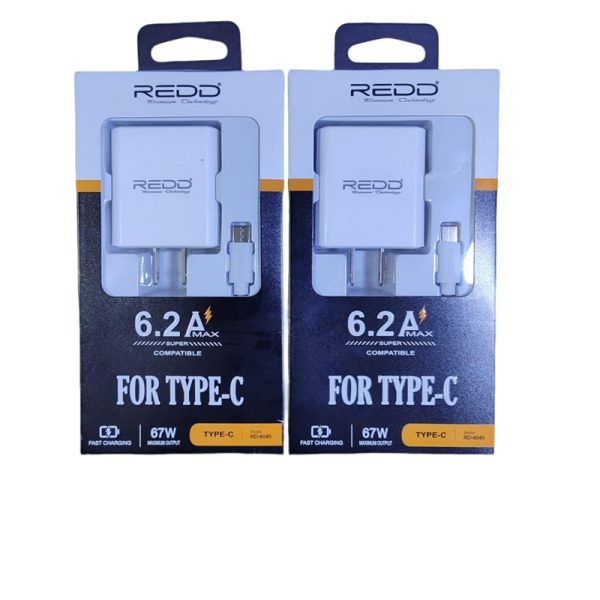 Cargador de Carga Rápida REDD con Cable Tipo C de 67W