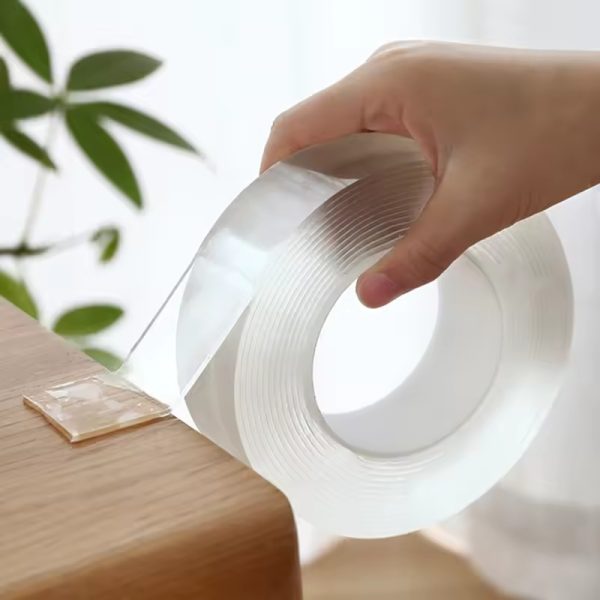 Cinta Adhesiva Lavable Reutilizable de Doble Contacto 5 Metros