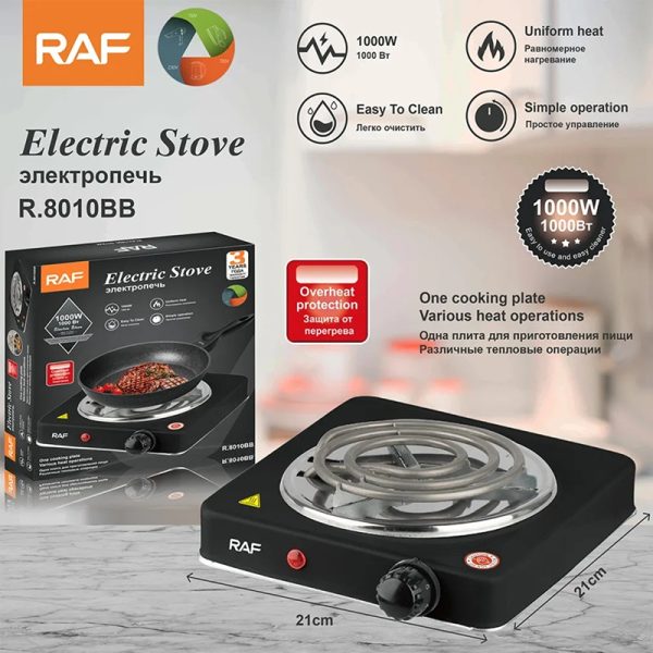 Cocina Electrica portátil Antiadherente de 1 Hornilla RAF