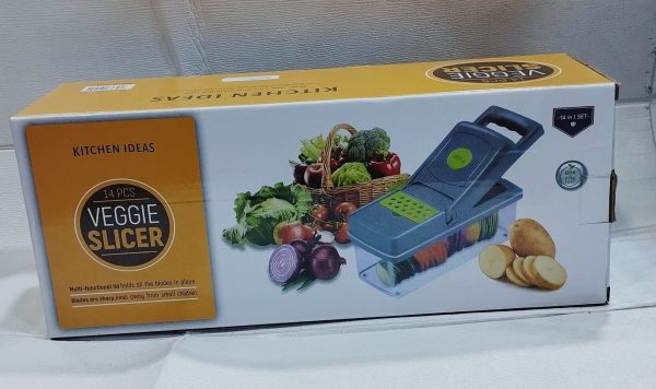 Picatodo Cortador de verdura multifuncional de 14 pcs