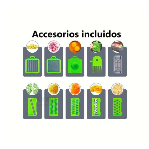 Picatodo Cortador de verdura multifuncional de 14 pcs