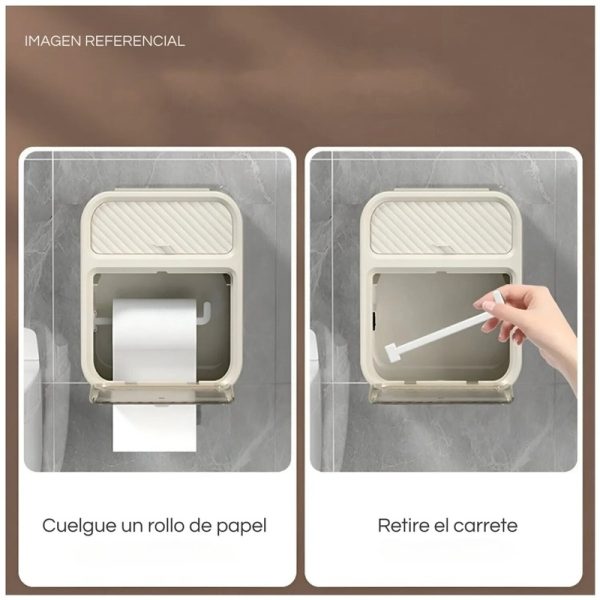Organizador de Baño con Dispensador de Papel y Cajón