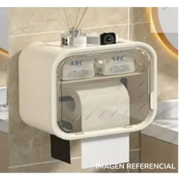 Organizador de Baño con Dispensador de Papel y Cajón