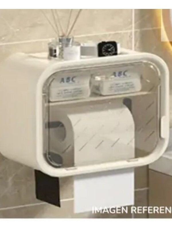 Organizador de Baño con Dispensador de Papel y Cajón