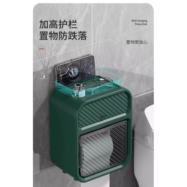 Organizador de Baño con Dispensador de Papel y Cajón