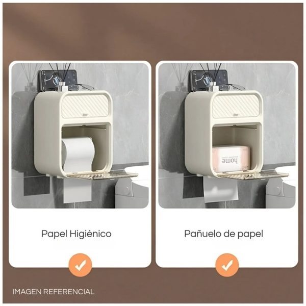 Organizador de Baño con Dispensador de Papel y Cajón