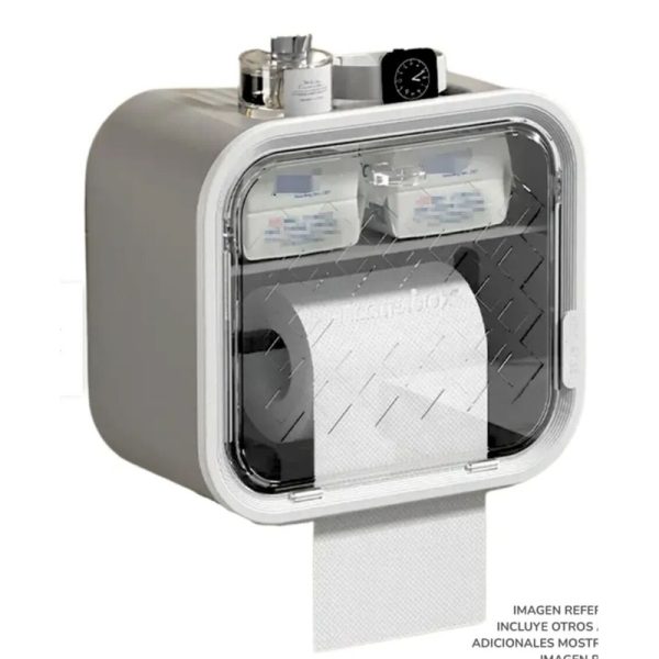 Organizador de Baño con Dispensador de Papel y Cajón