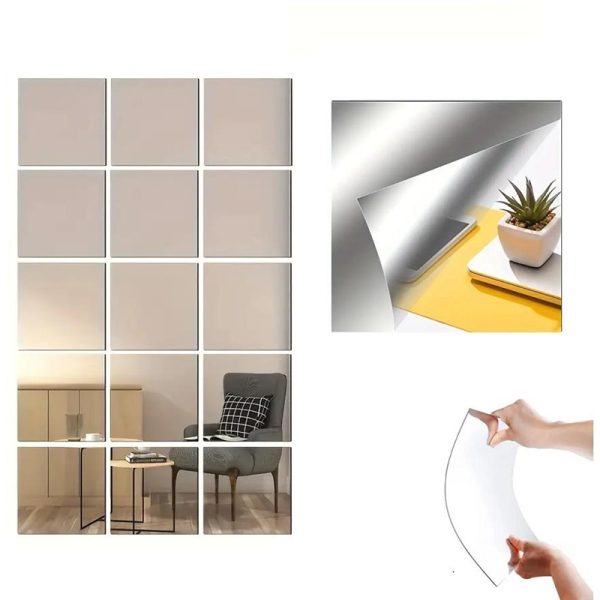 Espejo Flex Lamina Acrilico Adhesivo para Pared