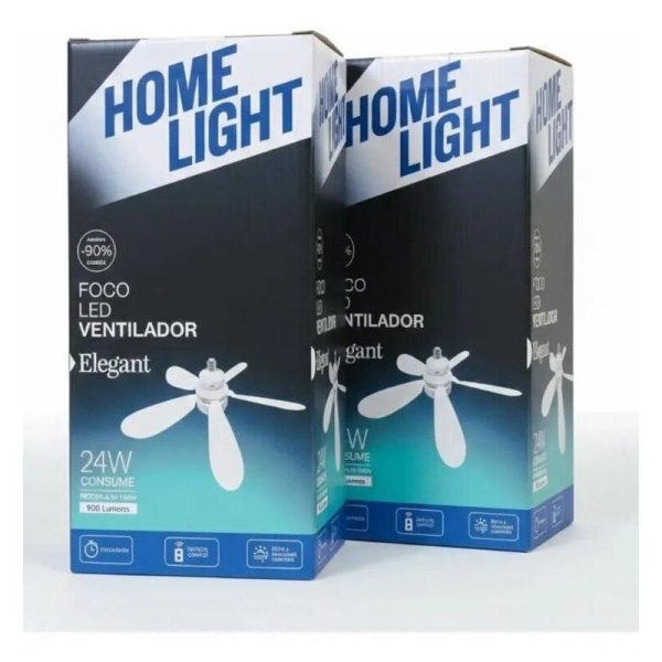 Foco Ventilador LED 24W Home Light – 3 Colores mas Control